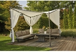 SIENA GARDEN Seitenteile &raquo;Berlino&laquo;, Breite: 300 cm, Polyester, wei&szlig; - weiss