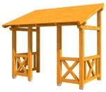 SKANHOLZ Vordach &raquo;Paderborn 7&laquo;, 336 x 202 cm (BxT), nordische Fichte, eiche...