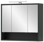 SCHILDMEYER Spiegelschrank &raquo;Kent&laquo;, HxT: 64,2 x 16 cm, 3-t&uuml;rig, waldgr&uuml;n -...