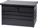 DOBAR Gartentruhe, Metall, BxHxT: 100 x 62 x 62 cm, rechteckig