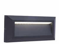 LUTEC LED-Wandleuchte, HxB: 10,1 x 23 cm, 11 W - grau