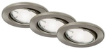 BRILONER Einbauleuchte &raquo;FIT MOVE&laquo;, &Oslash;: 8,6 cm, 4,9 W, 6.500 K - silberfarben