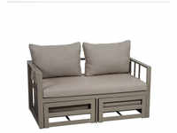 GREEMOTION Sofa »Nassau«, BxT: 134 x 69 cm, max. Belastung: 220 kg, Aluminium...