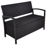 GARDEN PLEASURE Bank &raquo;FERRARA&laquo;, Metall/Kunststoff, 2-Sitzer, BxHxT: 117 x 86 x 58