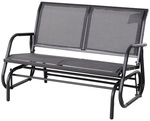 Outsunny Sitzbank, Schaukelfunktion, LxBxH: 120 x 70 x 88 cm - grau