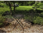 GARDEN PLEASURE Gartenm&ouml;bel &raquo;Mangan&laquo;, Metall, 3-teilig - grau
