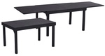 GARDEN PLEASURE Ausziehtisch &raquo;Elena&laquo;, mit Aluminium-Tischplatte, BxTxH: 65 x 65 x