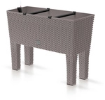 PROSPERPLAST Blumenkasten &raquo;Rato&laquo;, BxHxL: 330 x 620 x 800 mm, UV-best&auml;ndig - braun