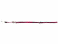 TRIXIE Hundeleine, Cavo, L–XL: 2,00 m/ø 18 mm, Gurtband, Grau | Pink - rosa