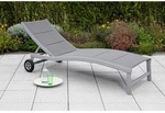 MERXX Gartenliege &raquo;San Marino&laquo;, Aluminium - silberfarben