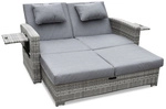 BELLAVISTA Multifunktionsliege, Stahl, inkl. Auflagen, BxHxT: 148 x 90 x 190 cm,