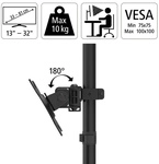 hama Monitorenarm &raquo;FULLMOTION&laquo;, schwarz, f&uuml;r alle TFT-/LCD-/LED-Monitore