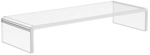 HOMCOM Monitorst&auml;nder, BxHxL: 19 x 9 x 53 cm, transparent