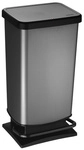 Rotho Treteimer &raquo;PASO&laquo;, 40 Liter, Trittmechanismus, Softclose - grau