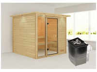 KARIBU Sauna »Jutta«, inkl. Saunaofen mit integrierter Steuerung, für 4...