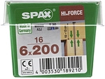 SPAX Holzbauschraube, 6 mm, Stahl, 16 Stk., HI.FORCE 6x200 M - silberfarben