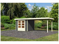 KARIBU Gartenhaus »Askola«, Holz, BxHxT: 500 x 211 x 246 cm (Außenmaße) - grau