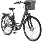TELEFUNKEN E-Bike City 28 Zoll, RH: 48 cm, 7-Gang - schwarz