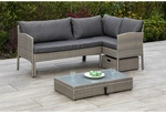 MERXX Gartenm&ouml;belset &raquo;Viletta&laquo;, Metall/Kunststoff, 3-teilig - grau