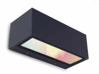 LUTEC LED-Außenwandleuchte »gemini«, anthrazit, inkl. Leuchtmittel, Breite: 22 cm