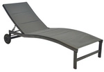 MERXX Gartenliege &raquo;San Marino&laquo;, Aluminium - grau