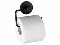 WENKO Toilettenpapierhalter, BxH: 13,5 x 10,5 cm, Stahl, schwarz