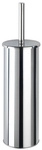 WENKO WC-Garnitur &raquo;Basic&laquo;, HxL: 37,5 x 10,5 cm, Edelstahl - silberfarben