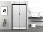 Sanotechnik Eckdusche &raquo;Elite Black&laquo;, 98-102x195cm, schwarz