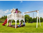 AXI Spielturm &raquo;Liam&laquo;, BxHxT: 613 x 291 x 277 cm, Holz, braun/wei&szlig;/rot