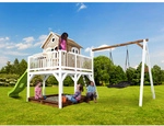 AXI Spielturm &raquo;Liam&laquo;, BxHxT: 613 x 291 x 277 cm, Holz, braun/wei&szlig;/lindgr&uuml;n