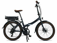 BLAUPUNKT E-Bike Faltrad »Frida«, 24 Zoll, 6-Gang - grau