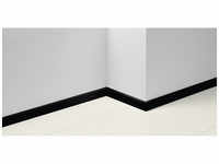 PARADOR Sockelleiste, schwarz, MDF, LxHxT: 220 x 4 x 1,6 cm