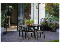 BEST Tisch »Torino«, BxHxT: 146 x 75 x 87 cm, Tischplatte: Kunststoff - schwarz