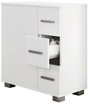 VCM Schrank &raquo;Zalo&laquo;, BxHxL: 30,4 x 65 x 60 cm, Holzwerkstoff - weiss