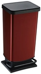 Rotho Treteimer &raquo;PASO&laquo;, 40 Liter, Trittmechanismus, Softclose - rot