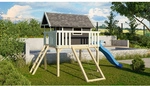KARIBU Spielturm, BxHxT: 198 x 329,5 x 243 cm, natur - braun