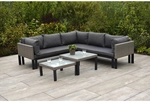 MERXX Gartenm&ouml;bel-Eckset &raquo;Amantea&laquo;, 7 Sitzpl&auml;tze, Kunststoff, inkl. Auflagen -
