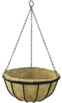 SIENA GARDEN H&auml;ngeampel, &Oslash;: 35 cm, mit Kokoseinlage - braun