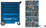 GEDORE Werkzeugwagen, mit 308-teilig Werkzeugsortiment - blau