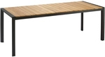 BEST Tisch &raquo;Paros&laquo;, BxHxT: 210 x 76 x 90 cm, Tischplatte: Teakholz - grau