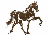 H.G-DEKO Dekofigur, Pferd (Mustang), Stahlblech, braun