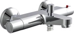 SCH&Uuml;TTE Wannenthermostat &raquo;Vico&laquo;, aus Messing, Ausladung - silberfarben