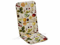 BEST Sesselauflage »Basic-Line«, beige/orange/grün/rot, BxL: 50 x 120 cm - bunt