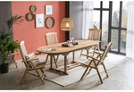 M&ouml;bilia Sitzgruppe, Teakholz, natur - beige