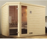 WEKA Sauna &raquo;Turku 3&laquo;, ohne Ofen, BxHxT: 248 x 205 x 195 cm - beige