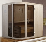 WEKA Sauna &raquo;Sara 1&laquo;, mit Ofen, BxHxT: 194 x 199 x 194 cm - beige
