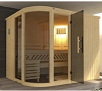 WEKA Sauna &raquo;Sara 2&laquo;, mit Ofen, BxHxT: 244 x 199 x 194 cm - beige