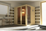 WEKA Sauna &raquo;Kemi Panorama 1&laquo;, BxHxT: 193 x 200 x 162 cm, mit Glast&uuml;r und Fenster -