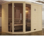 WEKA Ecksauna &raquo;Kemi Eck 2&laquo;, ohne Ofen, BxHxT: 245 x 199 x 195 cm - beige