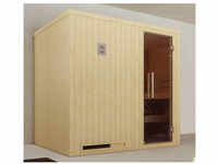 WEKA Sauna »Halmstad 2«, BxHxT: 194 x 199 x 177 cm - beige